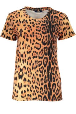 cavalli class t-shirt maniche corte donna arancio