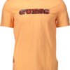 guess jeans t-shirt maniche corte uomo arancio