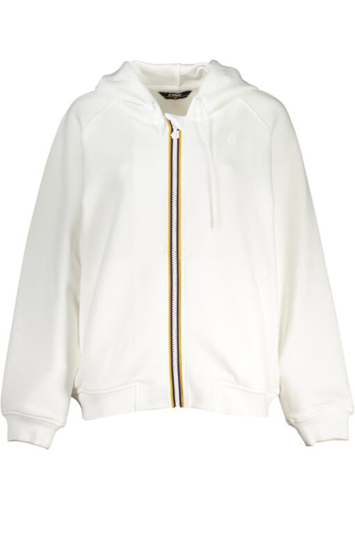 k-way felpa con zip donna