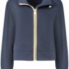 k-way felpa con zip donna