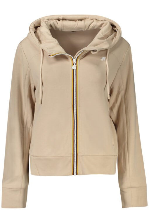 k-way felpa con zip donna