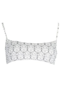 karl lagerfeld beachwear costume parte sopra donna