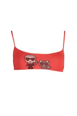 karl lagerfeld beachwear costume parte sopra donna