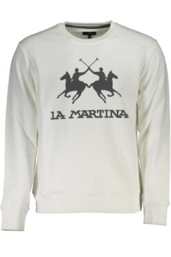la martina felpa senza zip uomo