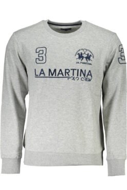 la martina felpa senza zip uomo