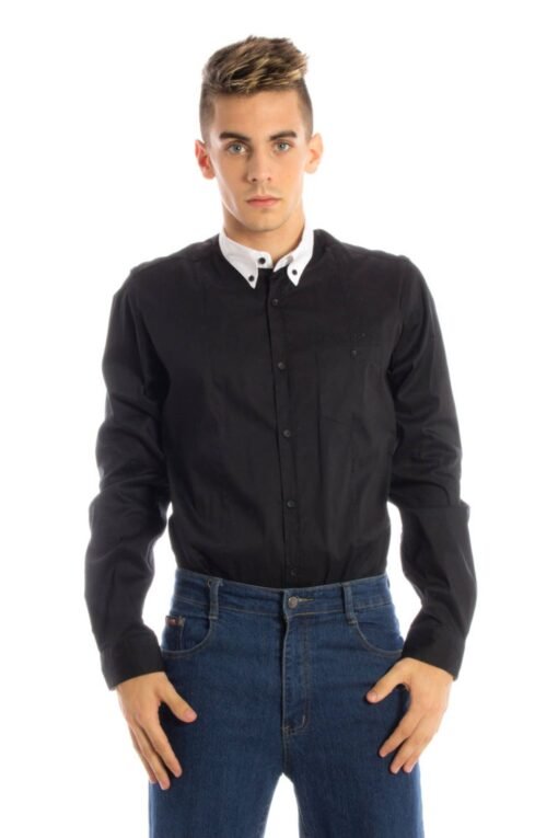 papete camicia maniche lunghe uomo