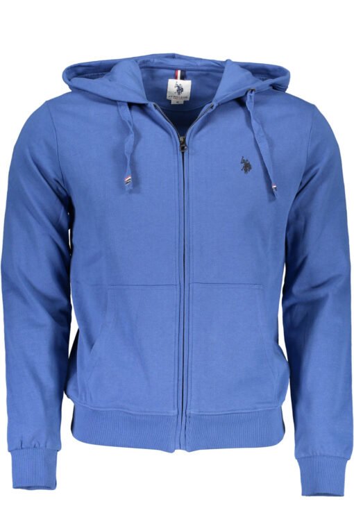 u.s. polo felpa con zip uomo