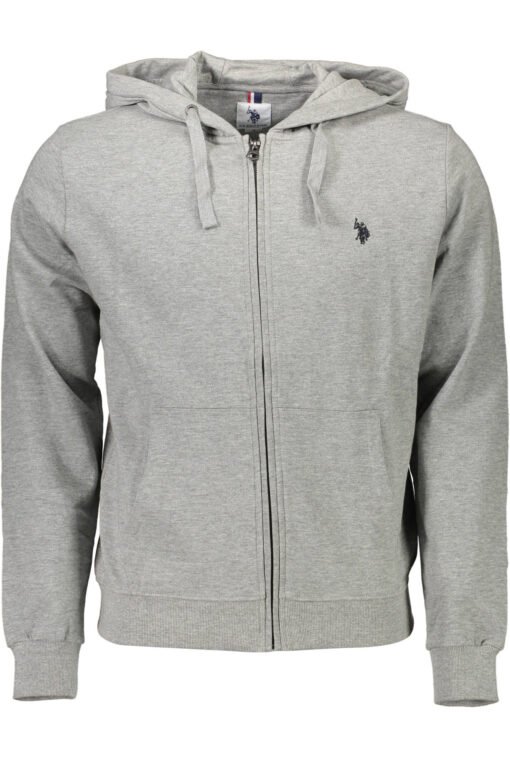 u.s. polo felpa con zip uomo