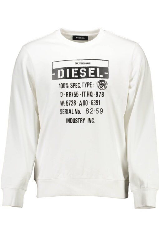 diesel felpa senza zip uomo
