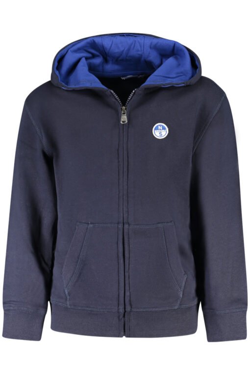 north sails felpa con zip bambino