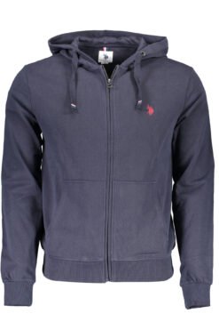 u.s. polo felpa con zip uomo