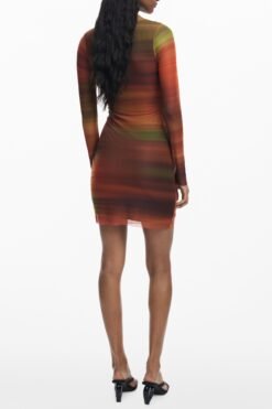 Alternative view of desigual abito corto donna arancio